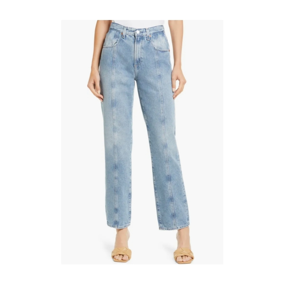 AG Paneled Alexxis Vintage Straight Jeans, Size 25R